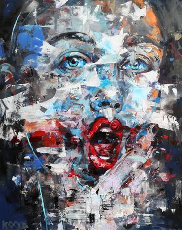 Print of Expressionism Portrait Paintings by Dejan Bozinovski