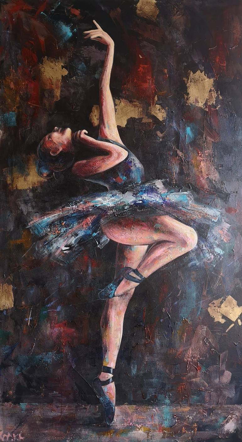 Ballerina Painting by Dejan Bozinovski | Saatchi Art