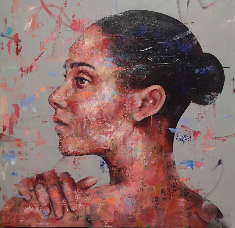 Original Portrait Painting by Dejan Bozinovski