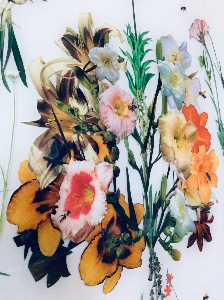 Original Figurative Botanic Collage by Holly Hudson