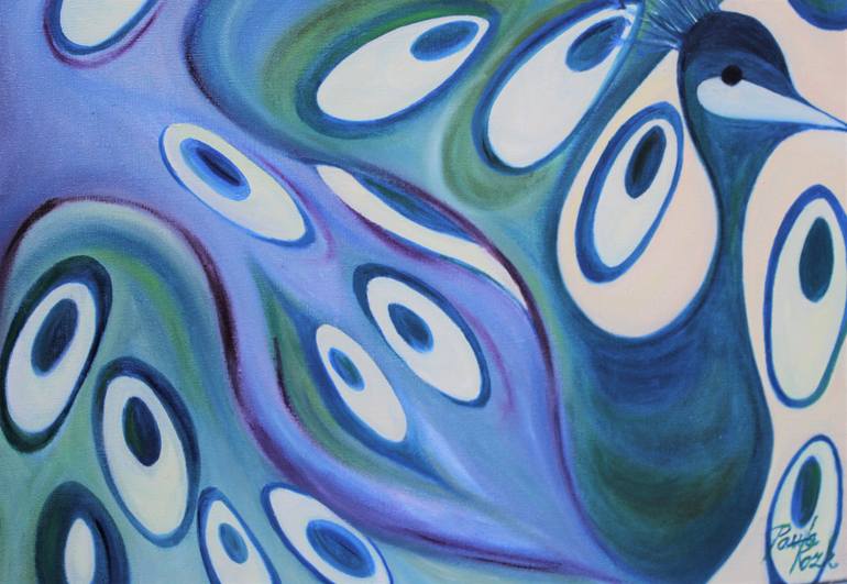 Original Abstract Expressionism Nature Painting by Pavla Rozkovcova