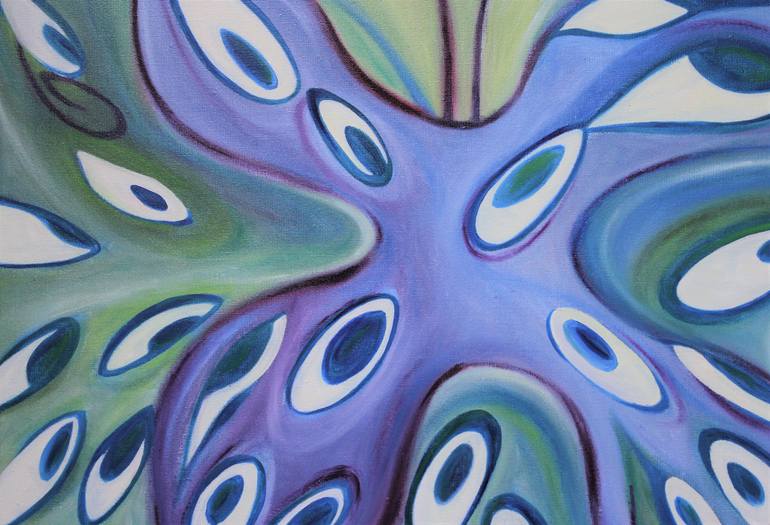Original Abstract Expressionism Nature Painting by Pavla Rozkovcova