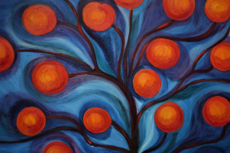 Original Tree Painting by pavla rozkovcova