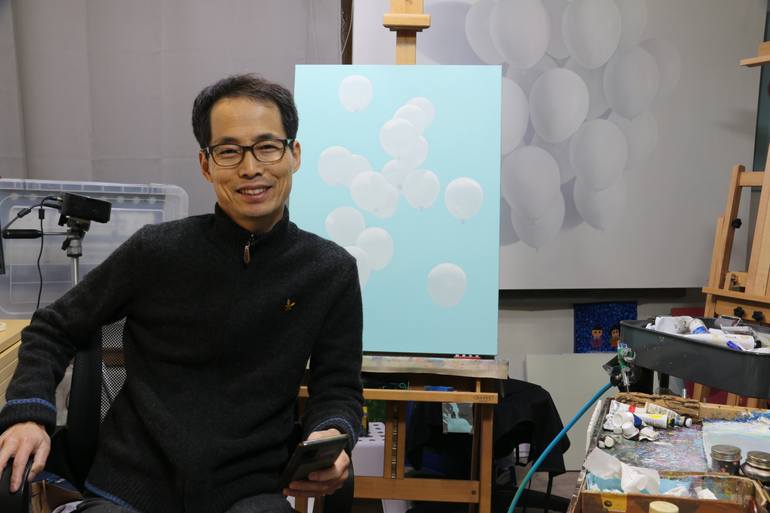 Original Figurative Love Painting by Jinho Kee
