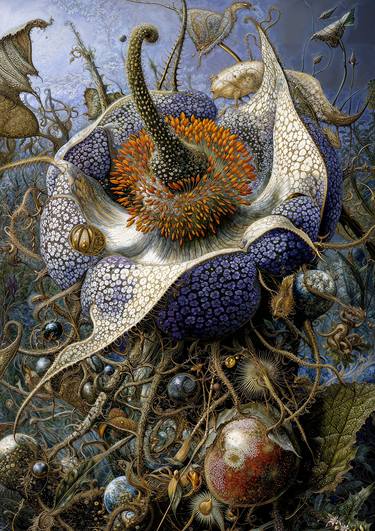 Original Artificial Intelligence Botanic Digital by David Thompson
