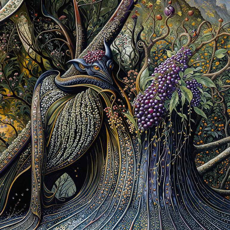 Original Artificial Intelligence Botanic Digital by David Thompson