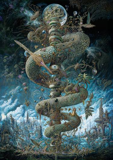 Original Artificial Intelligence Botanic Digital by David Thompson