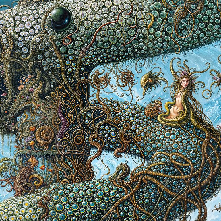 Original Artificial Intelligence Botanic Digital by David Thompson