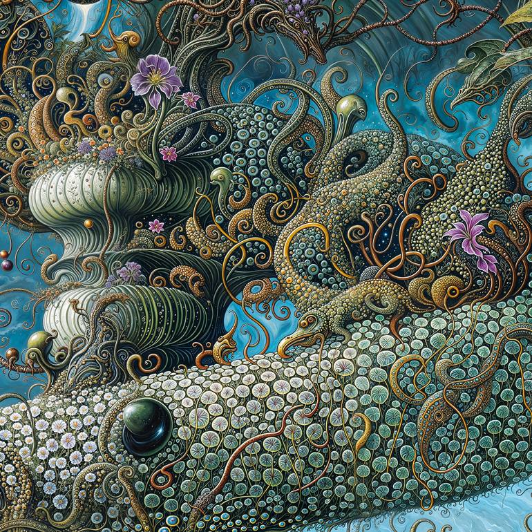Original Artificial Intelligence Botanic Digital by David Thompson