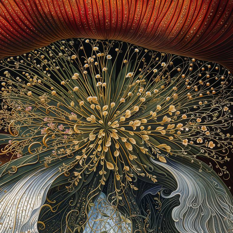 Original Artificial Intelligence Botanic Digital by David Thompson