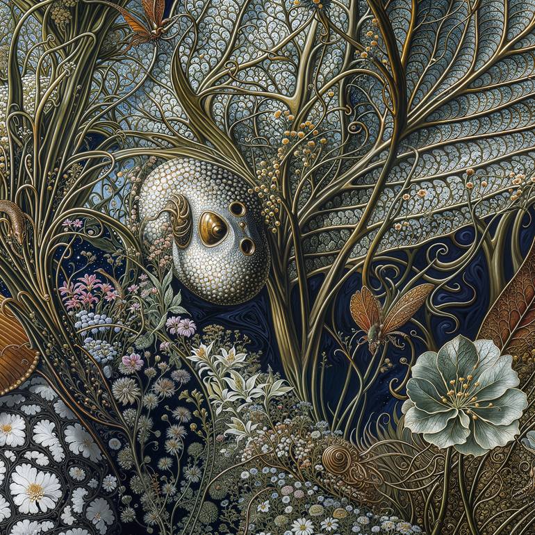 Original Artificial Intelligence Botanic Digital by David Thompson