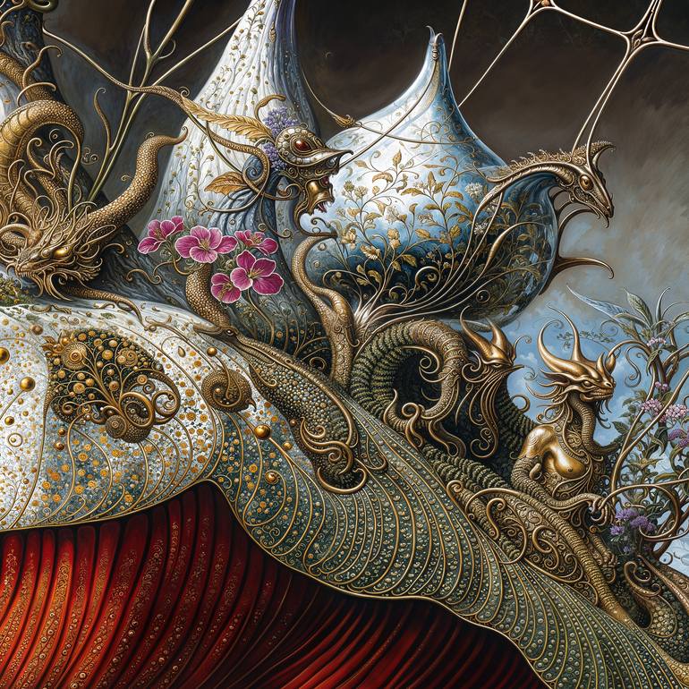 Original Artificial Intelligence Botanic Digital by David Thompson