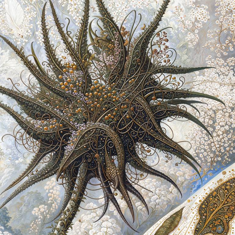 Original Artificial Intelligence Botanic Digital by David Thompson