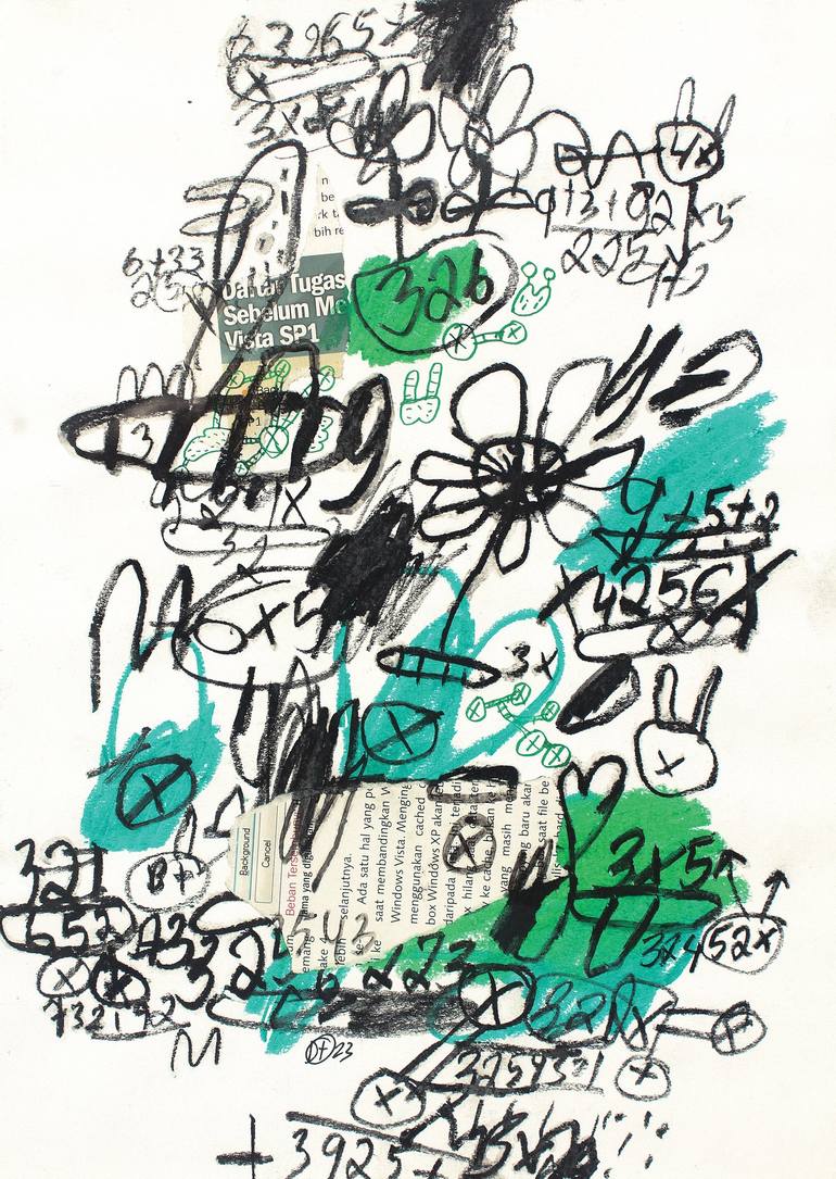 Original Abstract Expressionism Abstract Drawing by deny pribadi