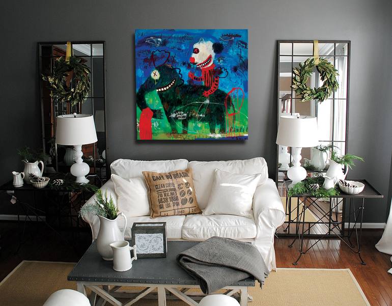 Original Figurative Cartoon Painting by Deny Pribadi