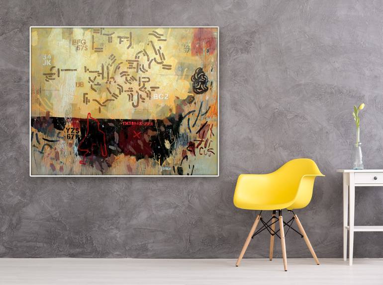 Original Abstract Expressionism Abstract Painting by deny pribadi