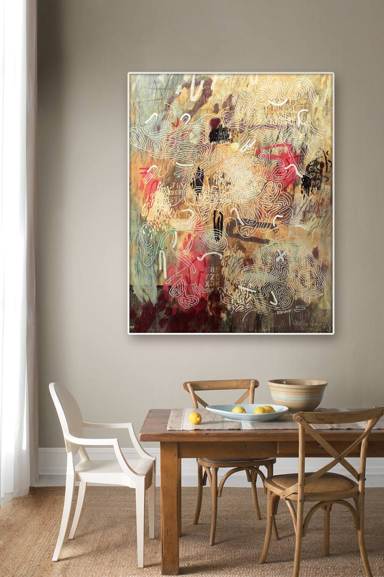 Original Abstract Expressionism Abstract Painting by deny pribadi