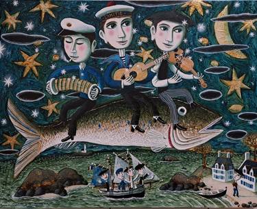 Original Fish Paintings by pendelio christian