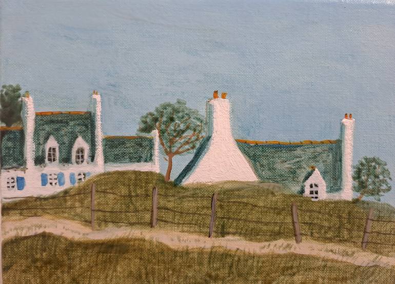 Original Figurative Beach Painting by Pendelio Christian