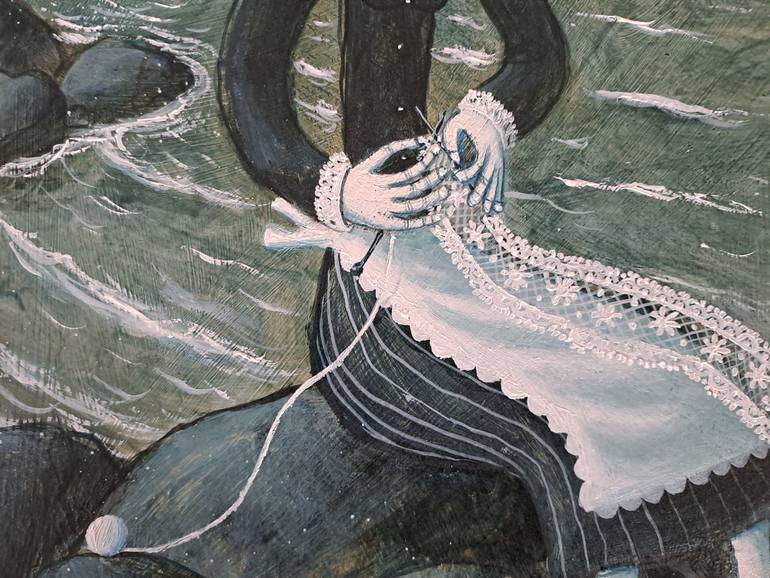 Original Surrealism Seascape Painting by Pendelio Christian