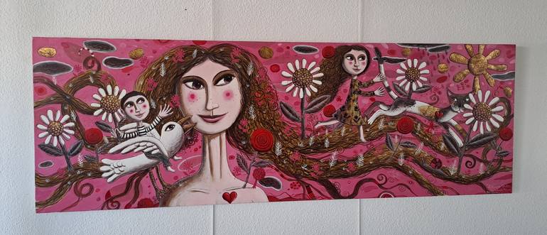 Original Surrealism Women Painting by pendelio christian