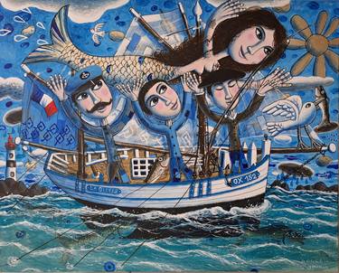 Original Boat Paintings by pendelio christian