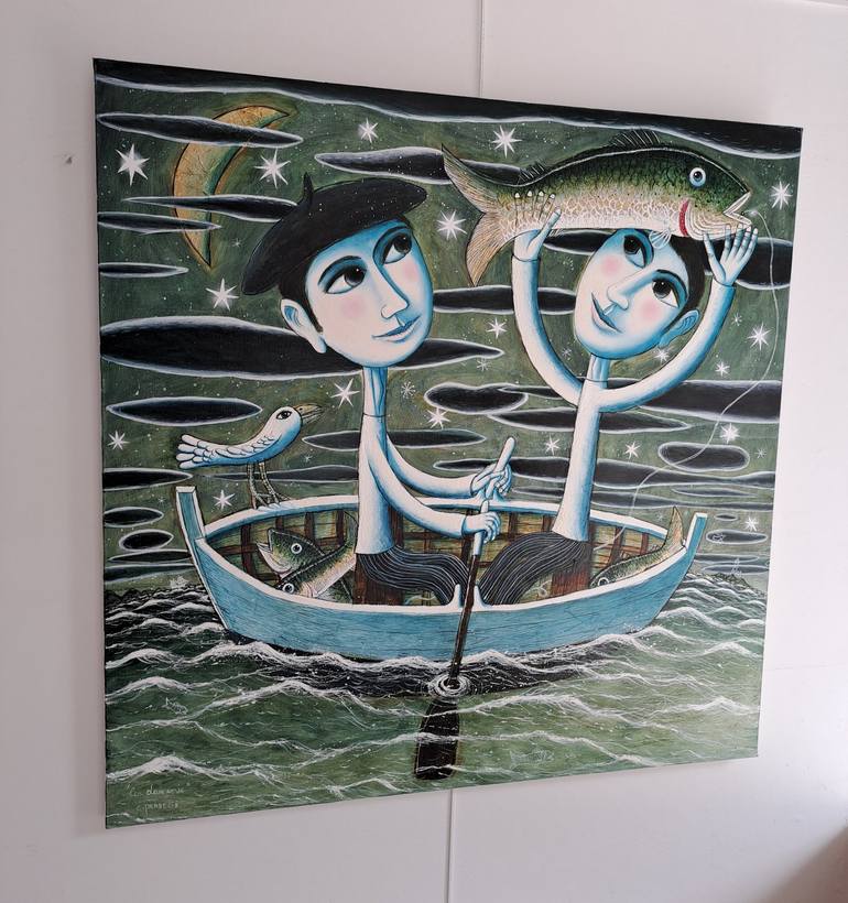 Original Boat Painting by pendelio christian