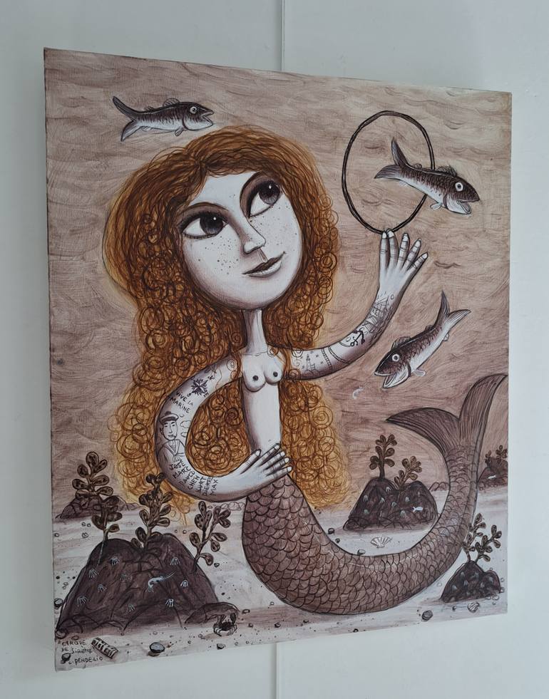 Original Surrealism Pop Culture/Celebrity Painting by Pendelio Christian
