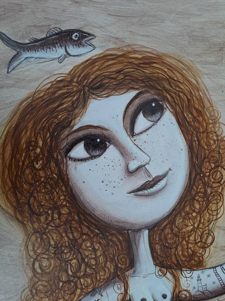Original Surrealism Pop Culture/Celebrity Painting by Pendelio Christian