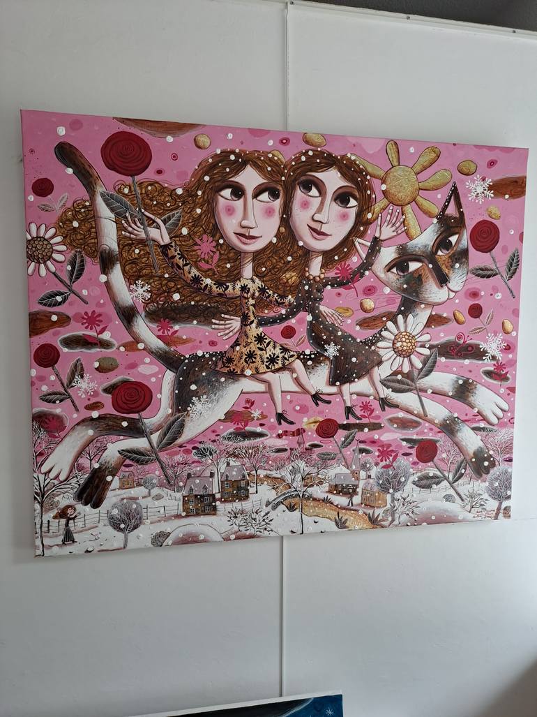 Original Figurative Women Painting by Pendelio Christian