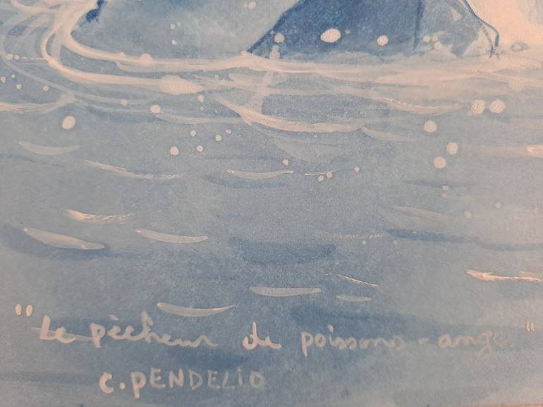 Original Fish Painting by pendelio christian