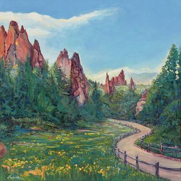 Original Fine Art Landscape Paintings by Marishka S