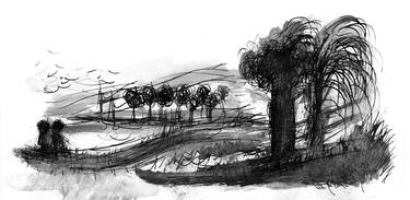 Original Illustration Landscape Drawings by Maciek Jozefowicz