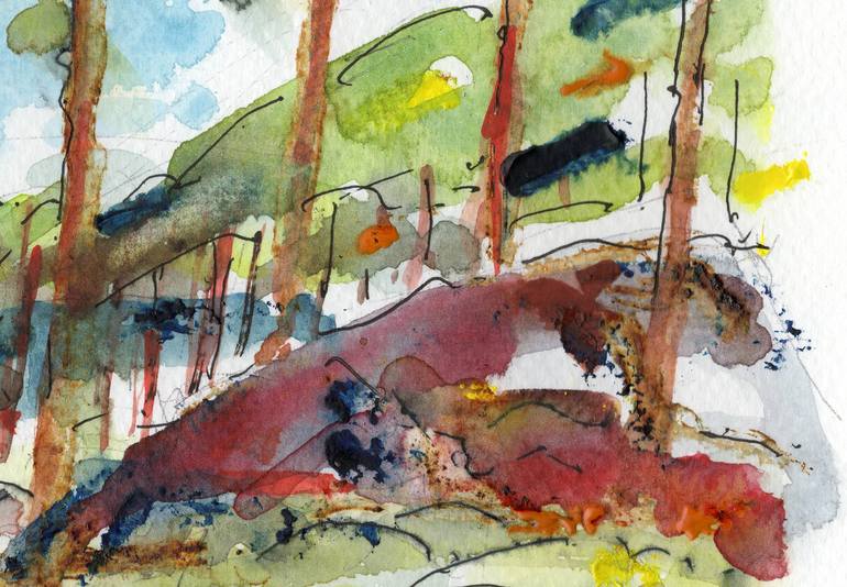 Original Impressionism Landscape Painting by Axel Taegen