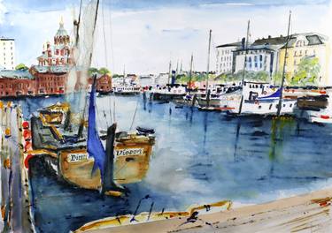 Original Impressionism Cities Paintings by Axel Taegen