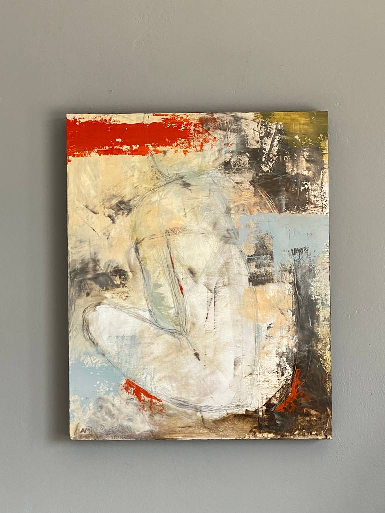 Original Abstract Expressionism Abstract Painting by Andrea Merican