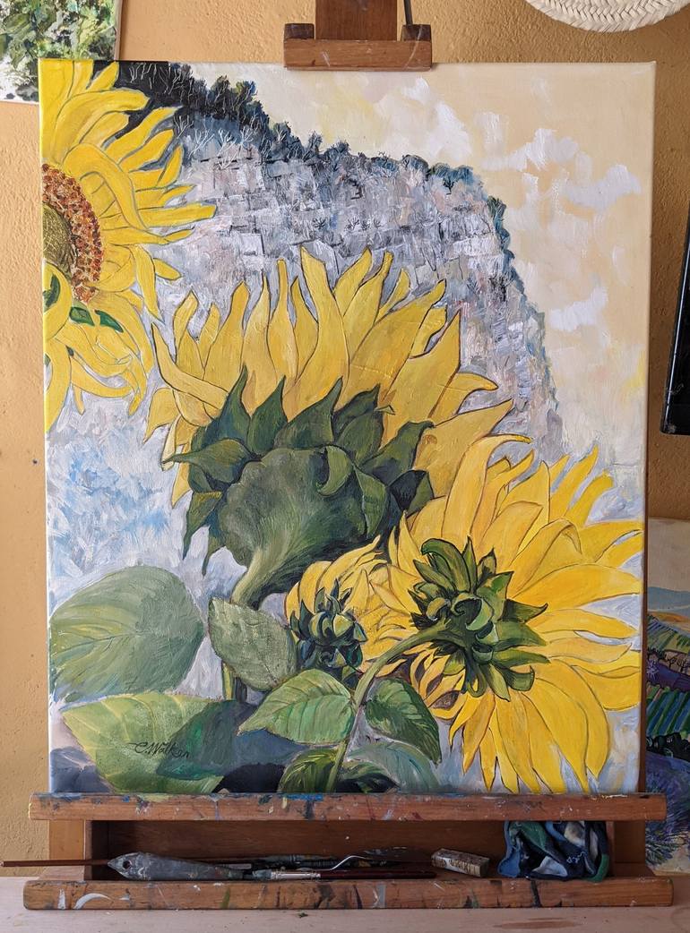 Original Contemporary Floral Painting by Chris Walker