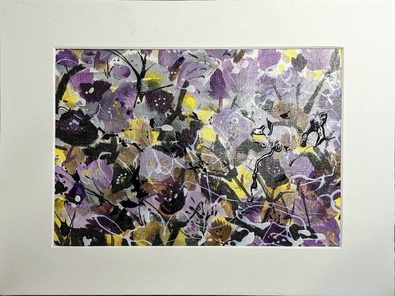 Original Abstract Botanic Painting by Chris Walker