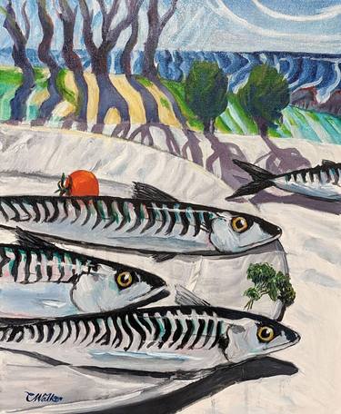 Print of Modern Fish Paintings by Chris Walker