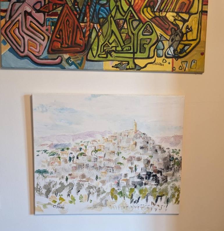 Original Contemporary Cities Painting by Chris Walker