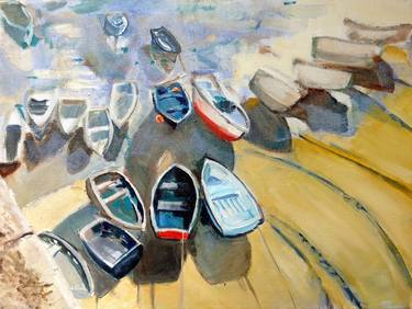 Original Realism Boat Paintings by Chris Walker