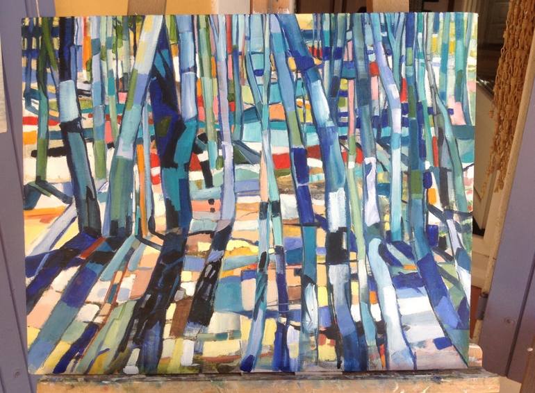 Original Abstract Expressionism Abstract Painting by Chris Walker