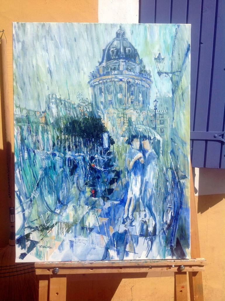 Original Impressionism Architecture Painting by Chris Walker