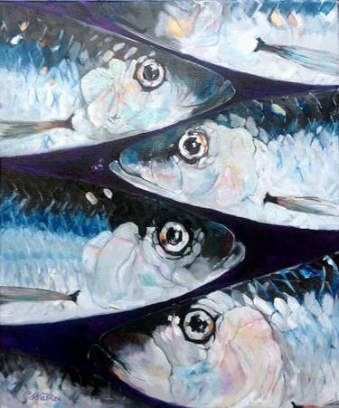 Print of Conceptual Fish Paintings by Chris Walker