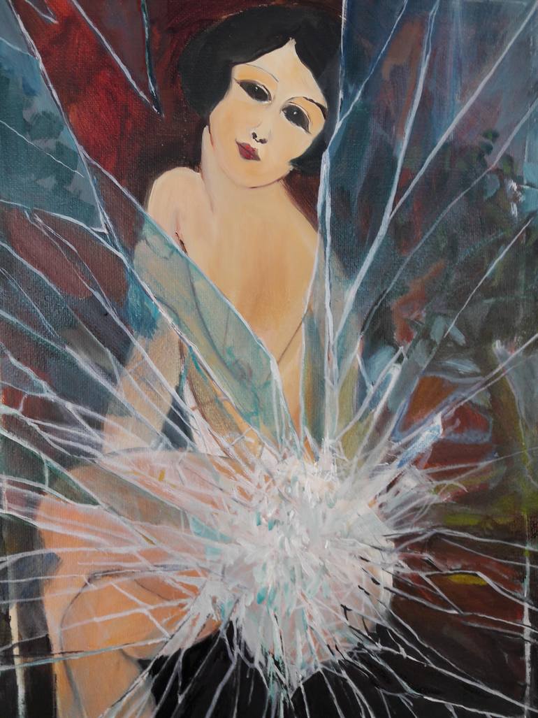 Original Conceptual Nude Painting by Chris Walker