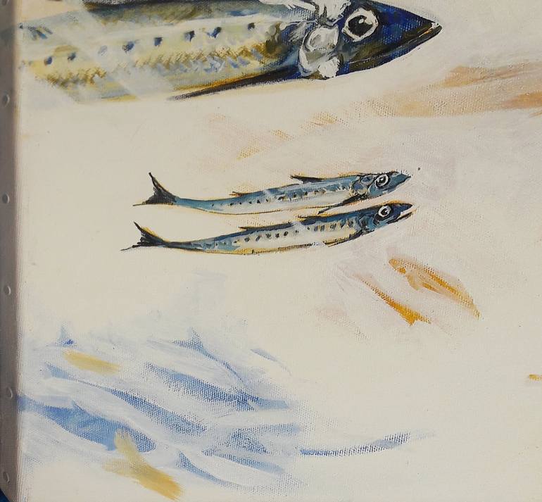 Original Figurative Fish Painting by Chris Walker
