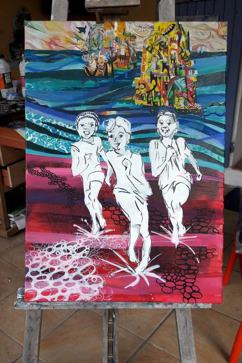 Original Children Painting by Chris Walker