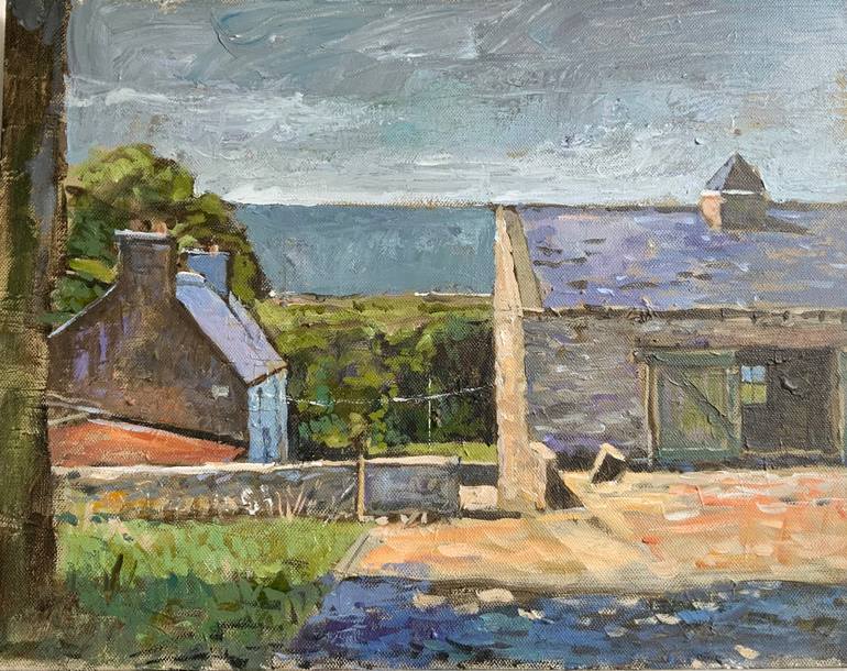 Original Figurative Architecture Painting by Eamon Regan