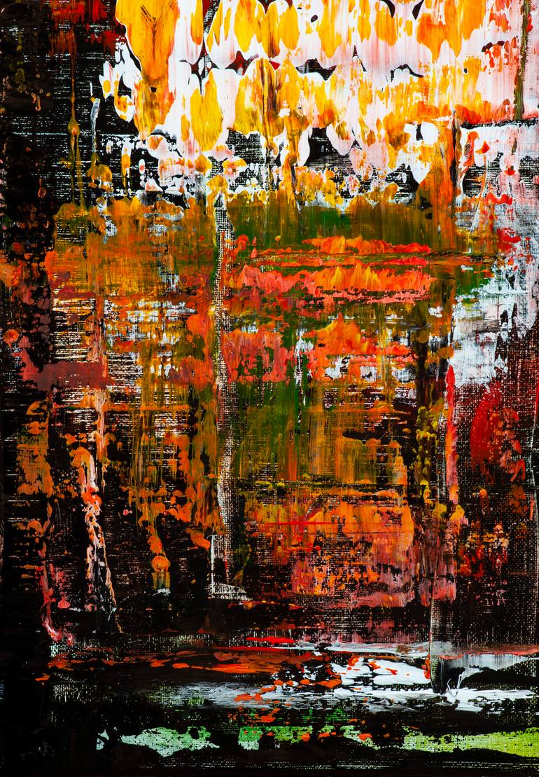 Original Abstract Expressionism Abstract Painting by Ina Steinhusen