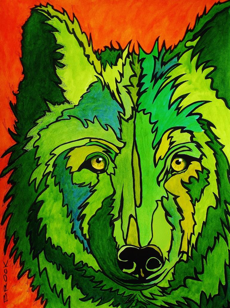 She Wolf Painting by Kyle Brock Saatchi Art
